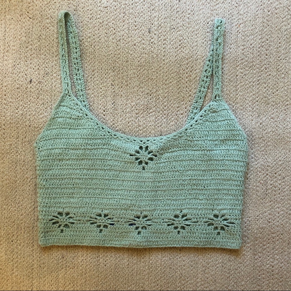 Free People crochet crop top